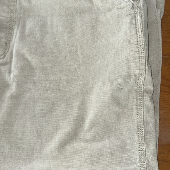 Vintage Carhartt men’s Canvas Workwear Light khaki relaxed fit Pants sz 40 x 32 - Picture 6 of 9